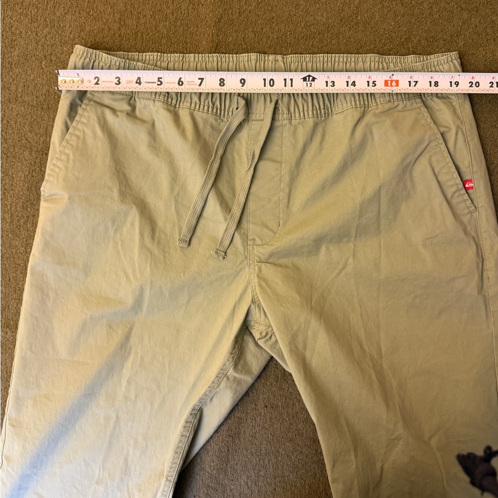 Quiksilver Men’s Drawstring Pants Green XL Casual Lounge Beach - Picture 5 of 8